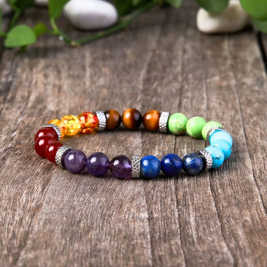 7 Chakra Stones Bracelet for Energy Balance