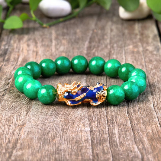 Pixiu Green Jade Bracelet: A Fusion of Wealth and Safeguard