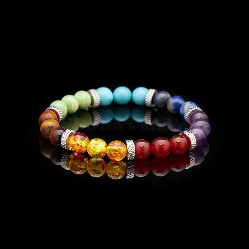 7 Chakra Stones Bracelet for Energy Balance