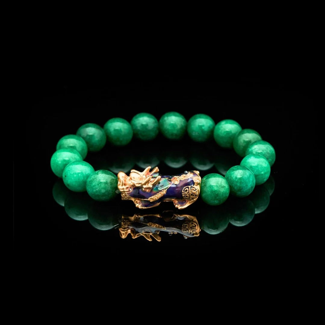 Pixiu Green Jade Bracelet: A Fusion of Wealth and Safeguard