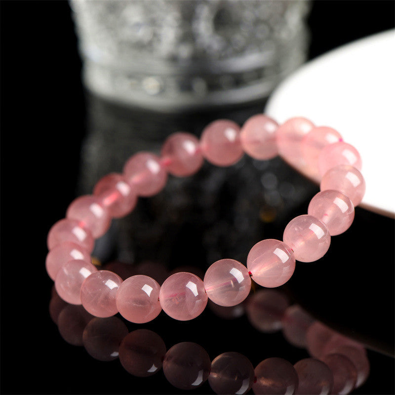 Rose Quartz Love Charm Bracelet - Unleash & Draw in Love's Embrace