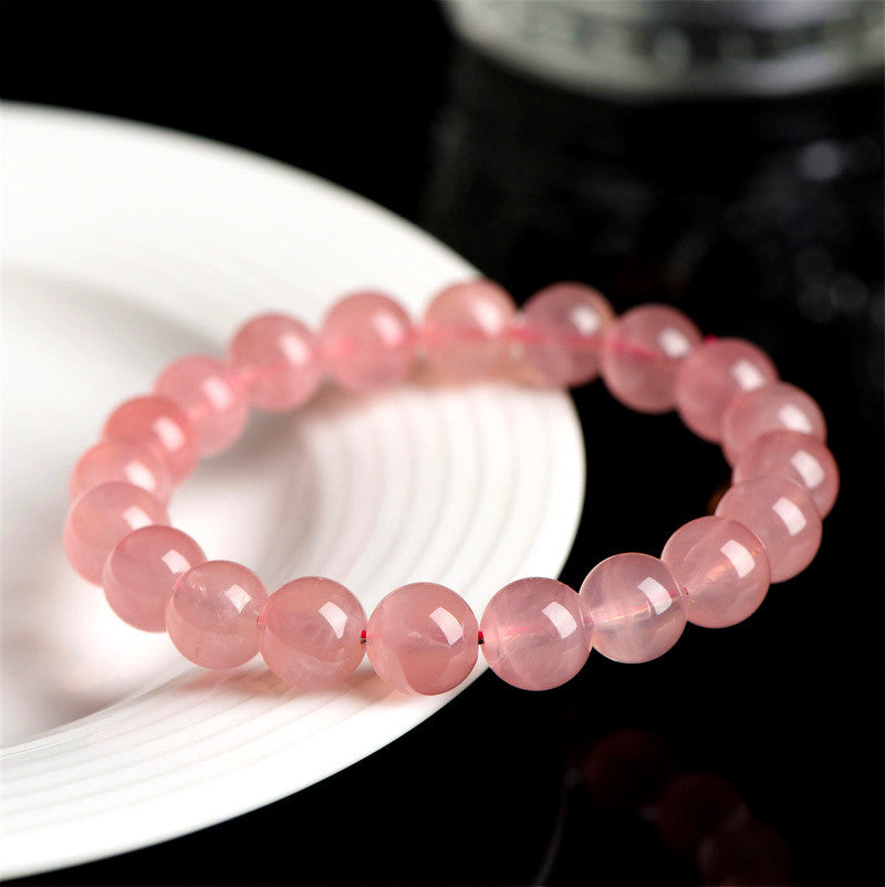 Rose Quartz Love Charm Bracelet - Unleash & Draw in Love's Embrace