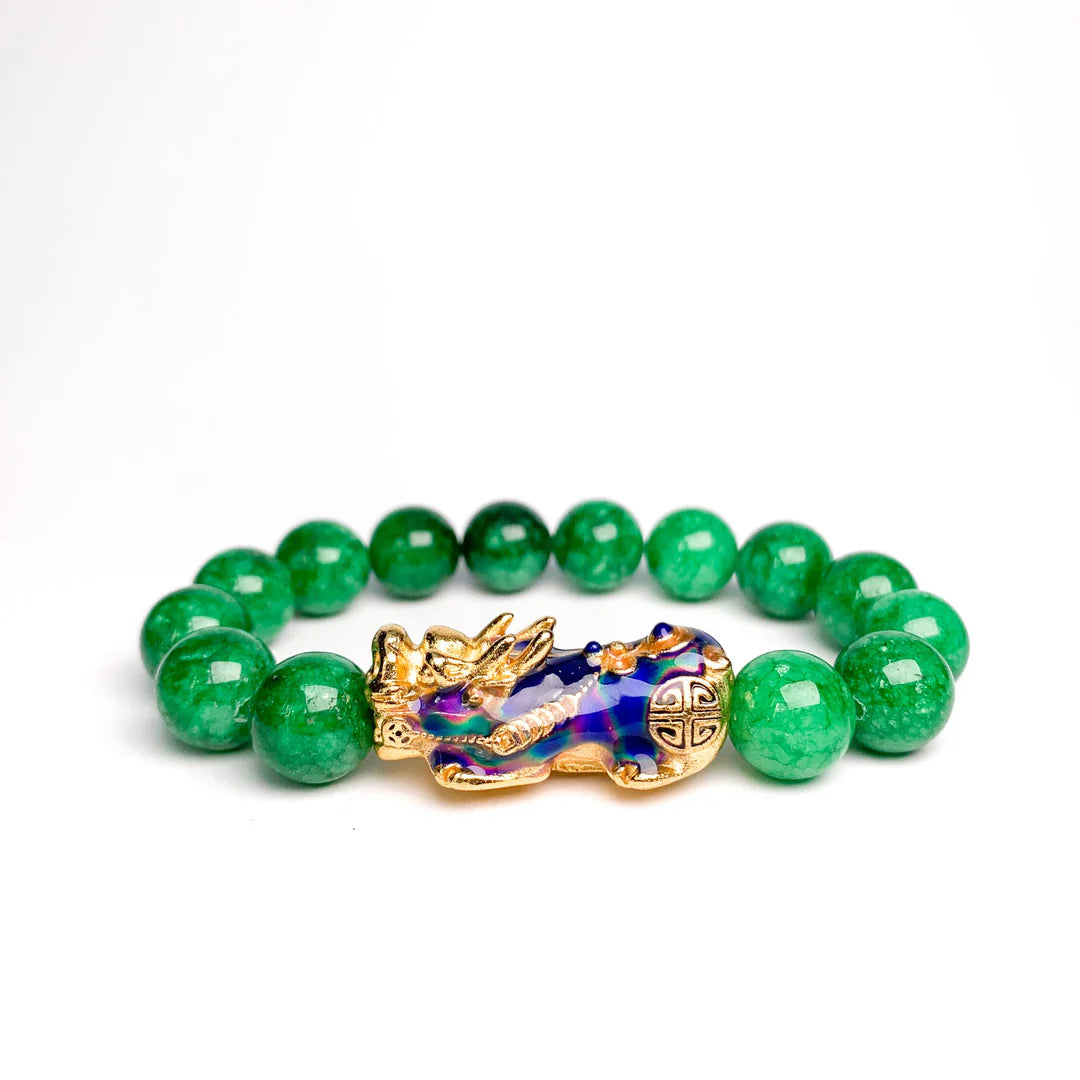 Pixiu Green Jade Bracelet: A Fusion of Wealth and Safeguard