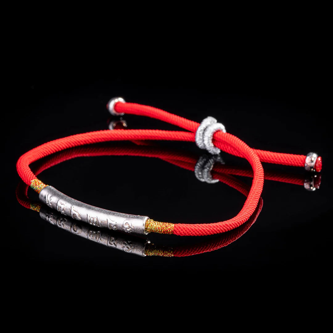 Buddhist Tibetan Red String Bracelet - Symbol of Luck and Protection