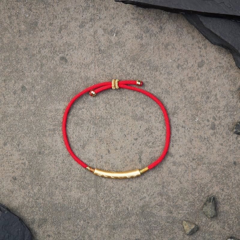 Buddhist Tibetan Red String Bracelet - Symbol of Luck and Protection