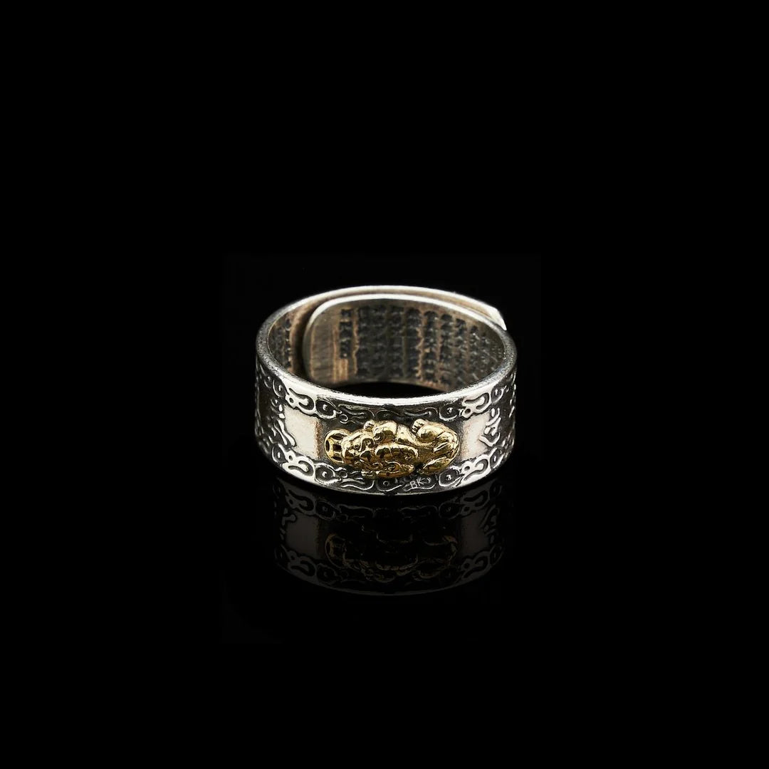 Feng Shui Pixiu Mantra Ring: Attract Wealth and Shield with Protection